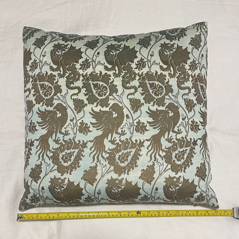Blue and Gold/Brown Accent Pillow purchased in Venice Italy